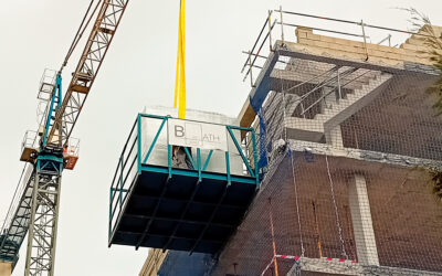Residencial Halar, San Agustín, Alicante: llegada de los primeros baños industrializados Bath on Board instalados con éxito